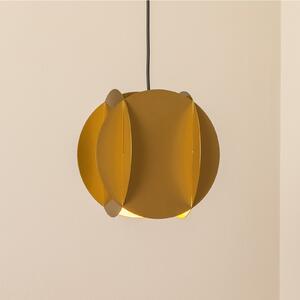Opviq Висяща лампа Corner, златиста, 25 x cm, метал, E27, Затъмняване, Злато / месинг, Дневна/трапезария, Метал, Модерен