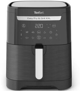 Фритюрник с горещ въздух Tefal Easy Fry & Grill EY801815, 6.5 л. вместимост, 8 програми, 2 кошници, 1830W, черен