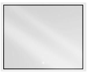 Mexen Erma осветено огледало за баня 100 x 80 см, LED 6000K, анти-мъгла, черна рамка - 9814-100-080-611-70