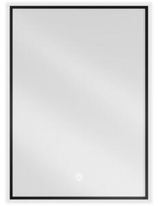 Mexen Erma огледало за баня с подсветка 50 x 70 см, LED 6000K, анти-замъгляване, черна рамка - 9814-050-070-611-70