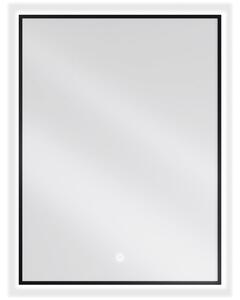 Mexen Erma огледало за баня с подсветка 60 x 80 см, LED 6000K, против пара, черна рамка - 9814-060-080-611-70