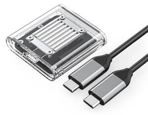Кутия Orico TC20-M2-10G-GY-BP, за M.2 2230 NVMe, USB 3.2 Type-C, сива