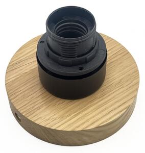 Плафон HARMA WOOD 1xE27/15W/230V дъб/бял, диаметър 20 см