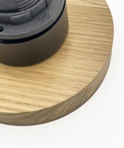 Плафон HARMA WOOD 1xE27/15W/230V дъб/бял, диаметър 20 см