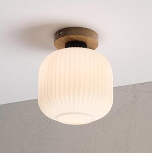 Плафон HARMA WOOD 1xE27/15W/230V дъб/бял, диаметър 20 см
