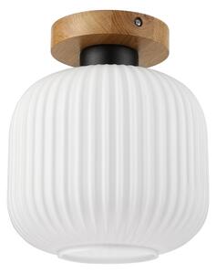 Плафон HARMA WOOD 1xE27/15W/230V дъб/бял, диаметър 20 см