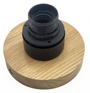 Плафон HARMA WOOD 1xE27/15W/230V дъб/бял Ø 25 см