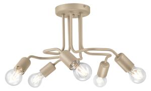 Плафонен полилей CHARLIE 5xE27/15W/230V бежов