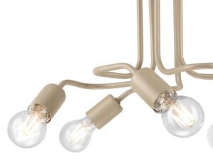 Плафонен полилей CHARLIE 5xE27/15W/230V бежов
