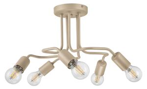 Плафонен полилей CHARLIE 5xE27/15W/230V бежов
