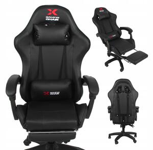 Xgaming геймърски стол с поставка за крака - черен