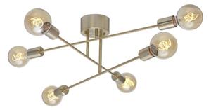 Cottex P7216BM - Полилей за повърхностен монтаж BATON 6xE27/60W/230V месинг