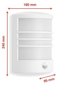 Telefunken 315506TF-LED Външен стенен осветител със сензор LED/12W/230V IP44