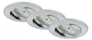 Briloner 7296-039 - Комплект от 3 вградени LED таванни осветителя за баня LED/6,5W/230V IP23