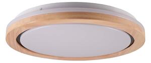 LED таванно осветително тяло за баня LED/24W/230V Ø 39 см IP44 дъб