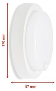 Telefunken - външно стенно LED осветително тяло със сензор LED/12W/230V IP44 бяло