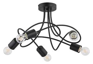Полилей за повърхностен монтаж TARGO 5xE27/15W/230V черен