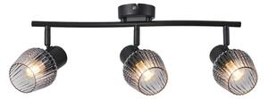 Prezent 14102 - Спот OASIS 3xE27/60W/230V черен/опушен