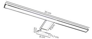 ONLI-LED Лампа за огледало в баня NEMO LED/4,5W/230V 4000K 30cm IP44 лъскав хром