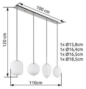 Globo 15345-4NO - Пендел BLACKY I 4xE14/40W/230V