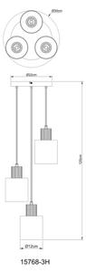 Globo 15768-3H - Полилей на кабел ALEIDIS, 3 x E27, макс. 25 W, 230 V, Ø 30 см