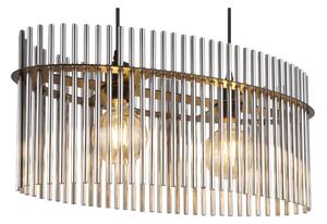 Globo 15698H3 - Пендел GORLEY 2xE27/60W/230V черен