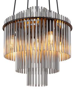 Globo 15698H2 - Пендел GORLEY 5xE14/40W/230V черен
