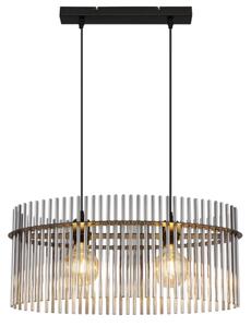 Globo 15698H3 - Пендел GORLEY 2xE27/60W/230V черен