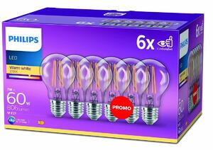 LED крушка Philips Bombilla Прозрачен E 60 W (2700k)