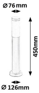 Rabalux 8263 - Екстериорна лампа INOX TORCH 1xE27/25W IP44
