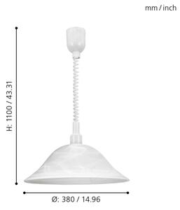 Eglo 3355 - Полилей ALESSANDRA 1xE27/60W/230V