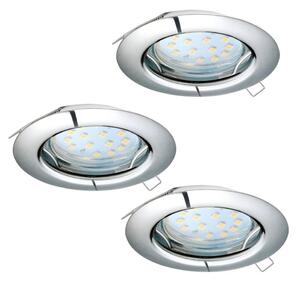 Eglo 94236 - Комплект от 3 вградени LED осветителни тела PENETO 3xGU10-LED/3W/230V