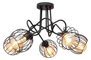Повърхностен полилей OXFORD 5xE27/15W/230V черен