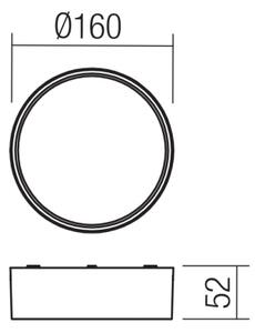 Redo 90494 - Екстериорна LED лампа за таван URANIA LED/10W/230V 3000K IP65 бял