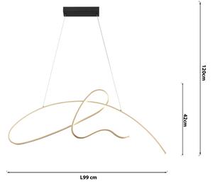 ONLI - LED Пендел SIGN LED/42W/230V 4000K златист