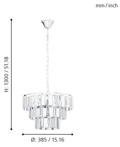 Eglo 99095 - Висящ полилей ERSEKA 5xE14/40W/230V