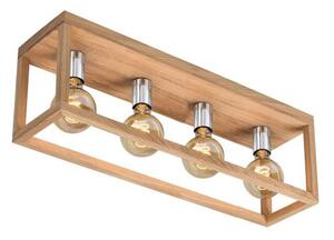 Spot-Light 9158474L - Плафон KAGO 4xE27/60W/230V матов дъб