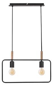 Полилей на въже FRAME 2xE27/60W/230V черна