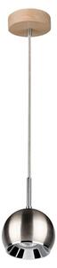 Spot-Light 5141174 - LED Пендел BALL WOOD 1xGU10/5W/230V матов дъб