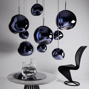 Tom Dixon LED висяща лампа Melt Mini, Ø 28 cm, димен, Затъмняване, Сив, Дневна/трапезария, Пластмаса, Дизайн