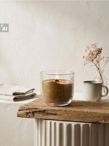 Sinsay - Ароматна свещ с дървен фитил Salted Carmel - кехлибар