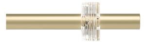 Матово златист стоманен разширяем прът за завеси 107 - 305 cm Flute – Umbra