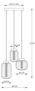 Globo 15746-3H - LED Пендел FLUORO LED/23W/230V
