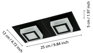 Eglo 99362 - LED таванно осветително тяло MASIANO 2xLED/3,3W/230V