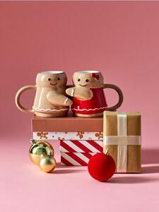 Sinsay - Комплект чаши във формата на джинджифилови човечета 2 pack - многоцветен