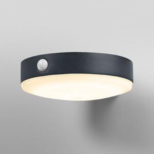 OSRAM LED сензорна стенна лампа ENDURA STYLE TOSSA Solar 16cm 830, Черен, Алуминий, Модерен