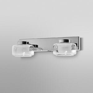 OSRAM LED стенна лампа ORBIS FLAME, хром, 2-светлинна, CCT, IP44, Металик, Баня, Метал, Модерен