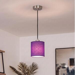 Brilagi - LED полилей на кабел NUBILA 1xE27/60W/230V Ø 14 см черен/лилав
