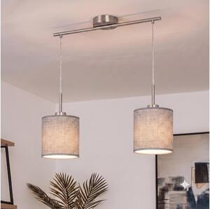 Brilagi - LED полилей на кабел NUBILA 2xE27/60W/230V сив