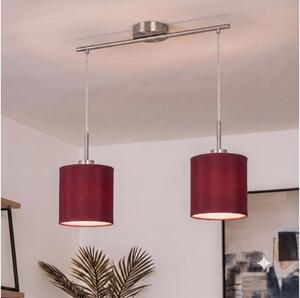 BRILAGI - LED полилей на кабел NUBILA 2xE27/60W/230V в помпейско червено
